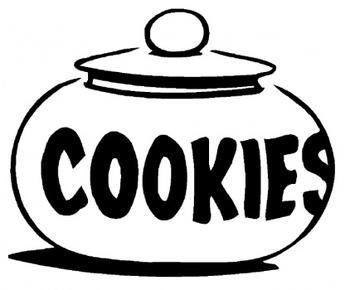 Cookie Black And White Clipart