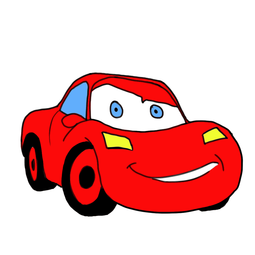Kids car drawing clipart