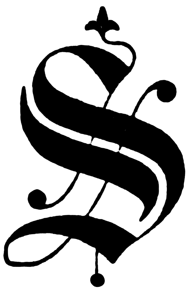 Fancy letter s clipart