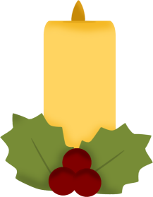 Christmas Candle Clipart - Tumundografico