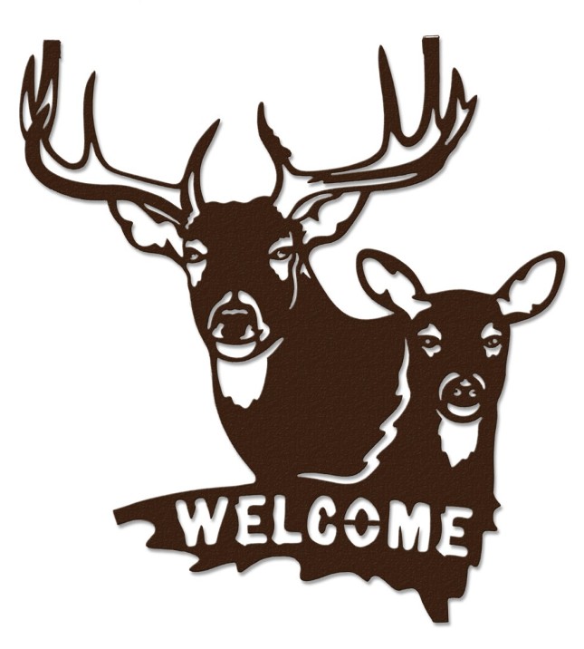 Buck and doe clipart