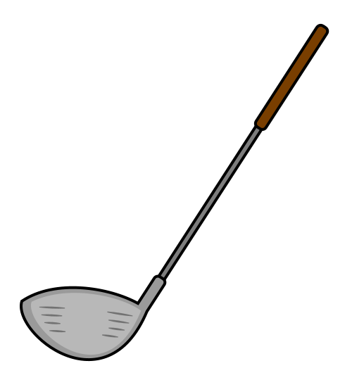 Drawing a cartoon Golf Club