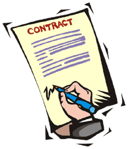 Clip Art Contract Agreement Clipart
