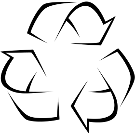 Black Recycle Sign - ClipArt Best