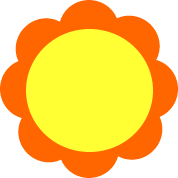 Flower shape clipart