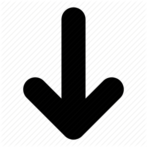Arrow, arrows, direction, down, down arrow, download, downward ...