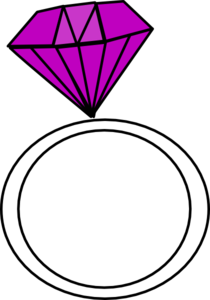 Clip art diamond ring
