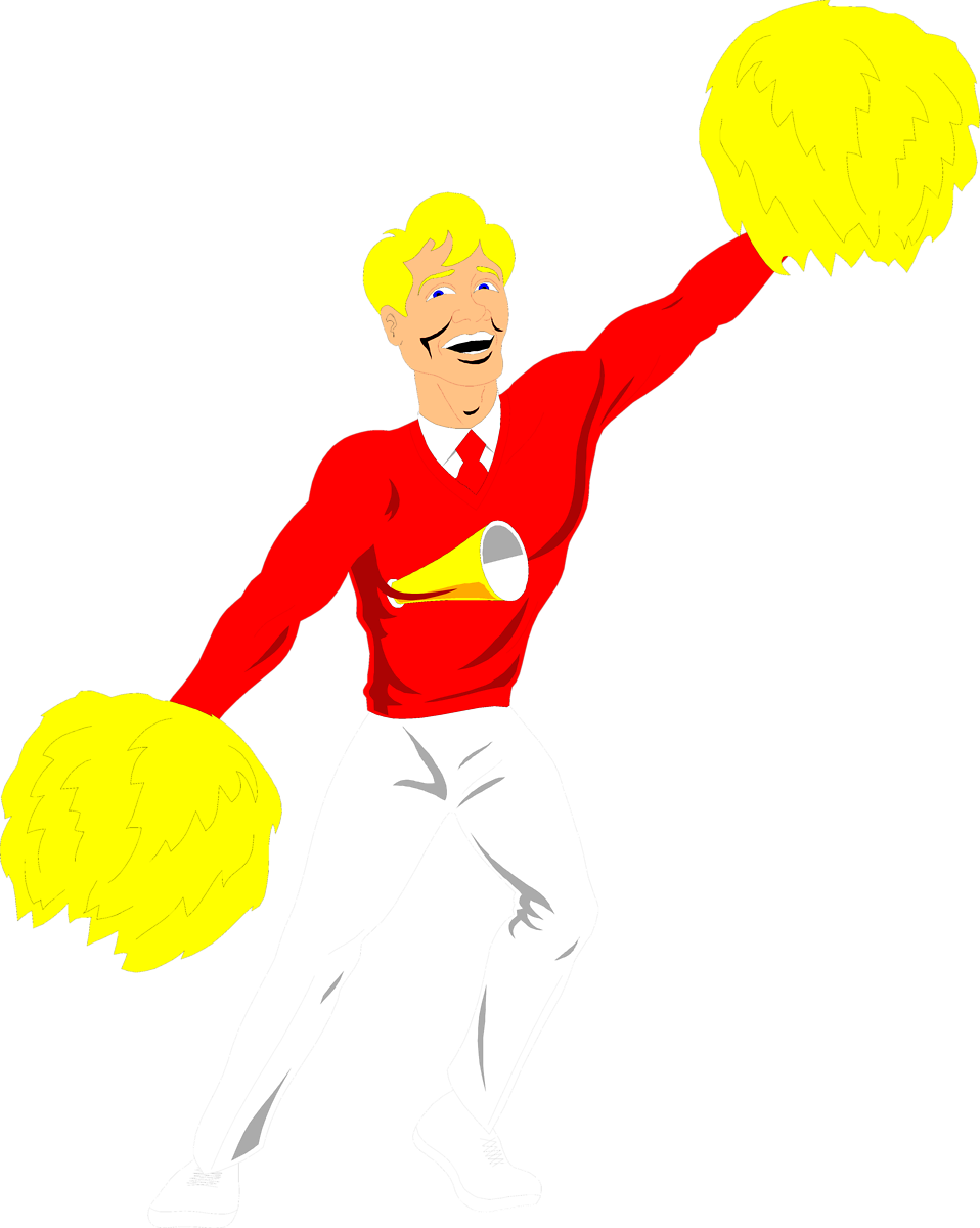Cheerleader clip art on cheerleading stick figures and cheer ...