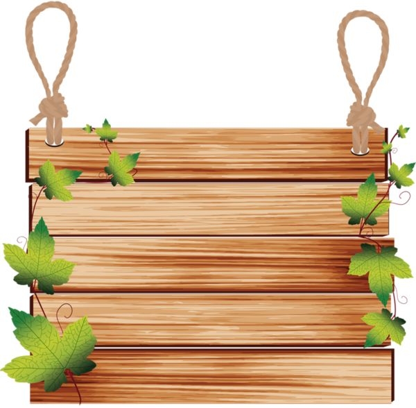 Hanging Wood Sign Clipart