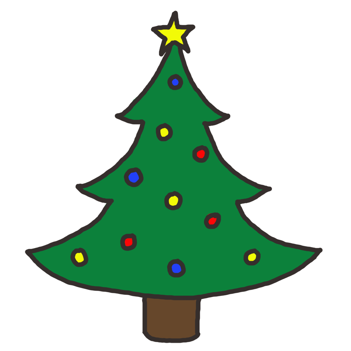 Christmas tree clip art free