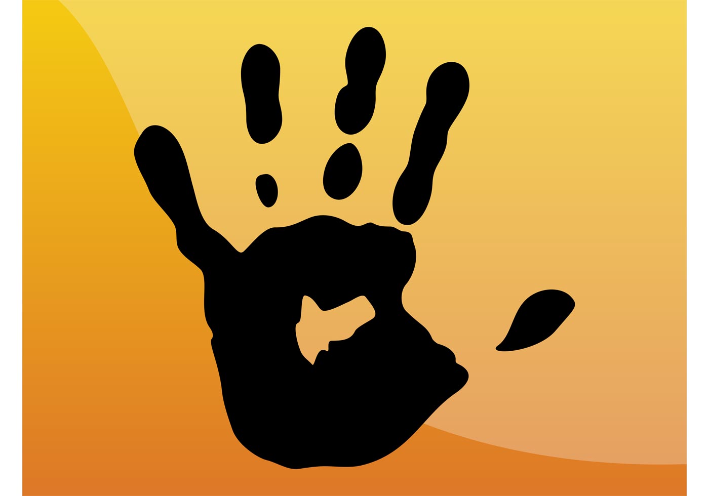 Child Handprint Vectors - Download Free Vector Art, Stock Graphics ...