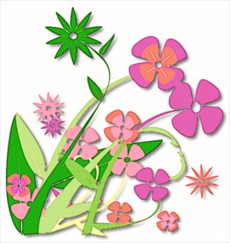 Free Clipart Spring Flowers - Tumundografico