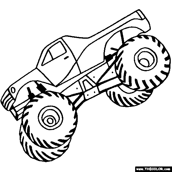 Monster truck on monster trucks how to draw and clip art image #24359