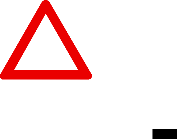 Blank Warning Sign Clip Art - vector clip art online ...