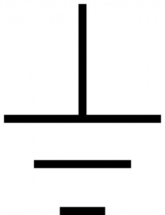 Ground Symbol clip art vector, free vectors