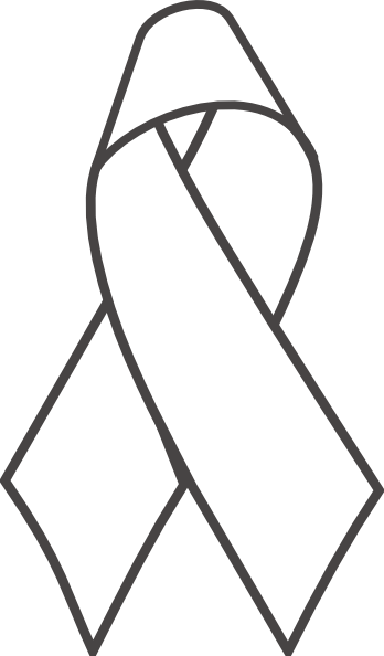 Breast Cancer Ribbon B&w clip art - vector clip art online ...