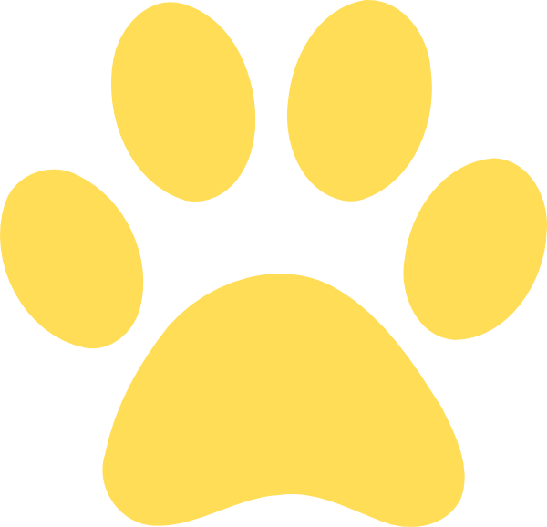 Blue Gold Paw Print Clip Art Vector Online Royalty Free Santattoos ...