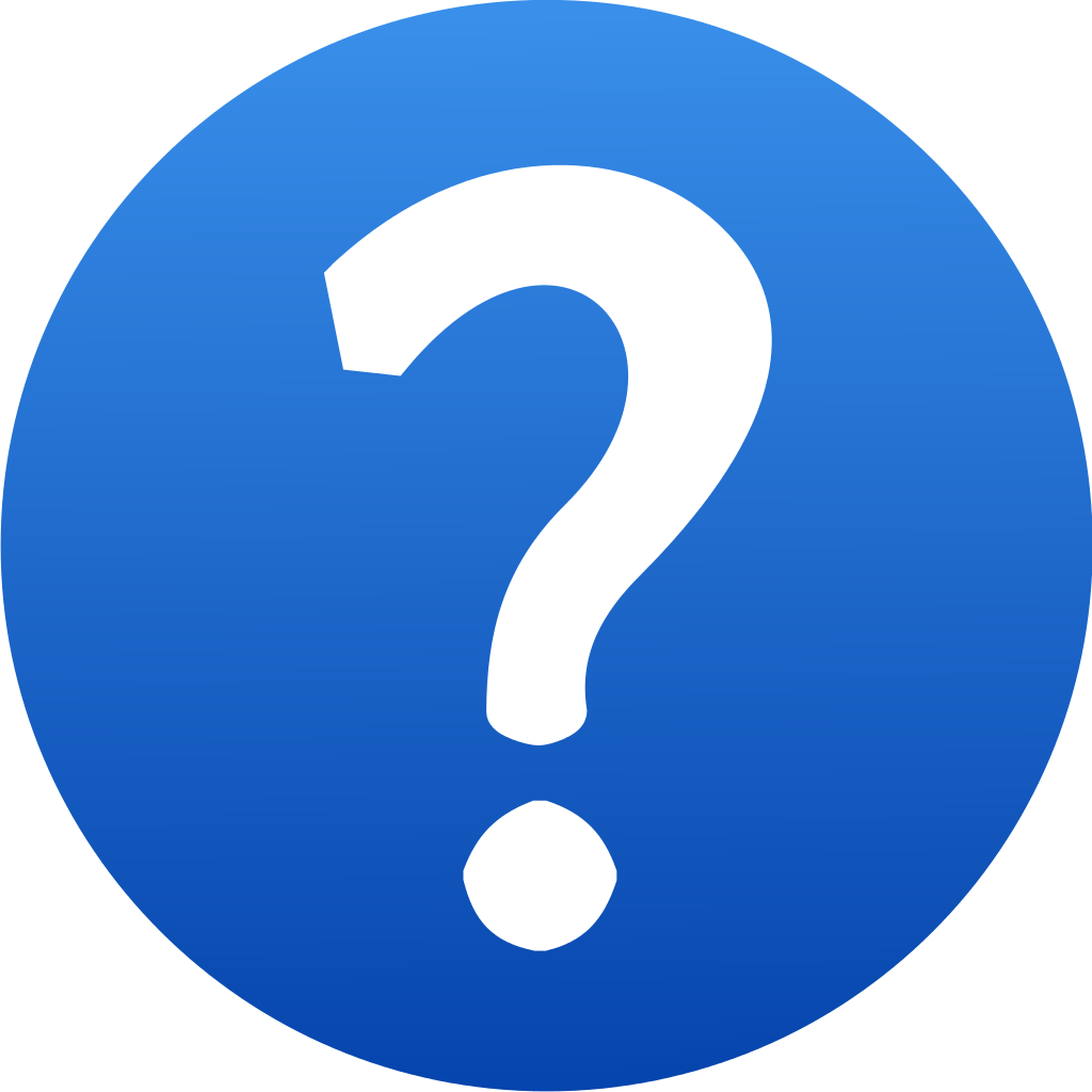 Blue Question Mark Clipart