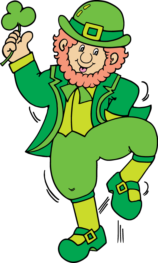 Leprechaun with flag clipart clipart leprechaun with flag ...