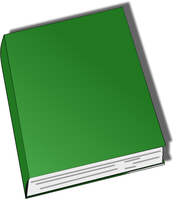 Image of Closed Book Clipart #10226, Closed Book Clip Art Black ...