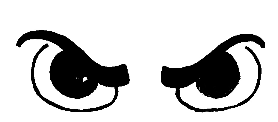 CARTOON EYES, FROWNING logo by Fiona Rice-Mcdonald