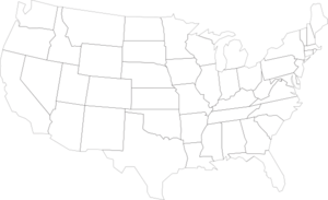 United States Outline Map clip art