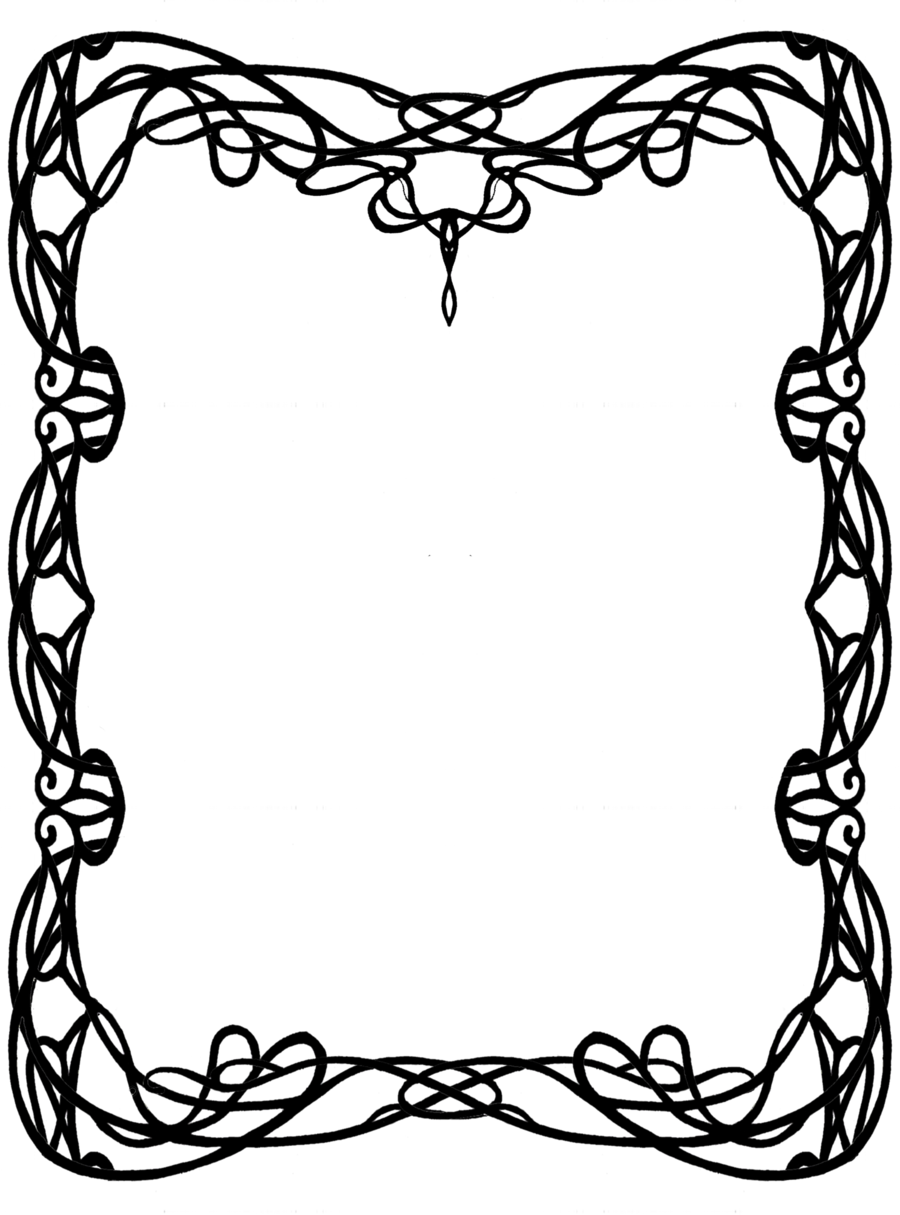 art nouveau border | You're Invited | Pinterest