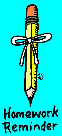 homework reminder (in color) - Clip Art Gallery