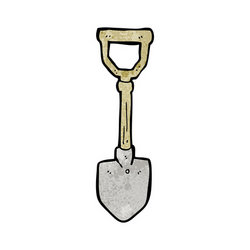 cartoon shovel stock vector