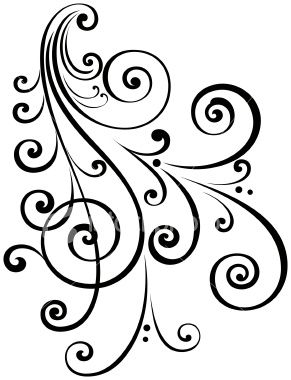 Scroll design, Filigree design and Art illustrations