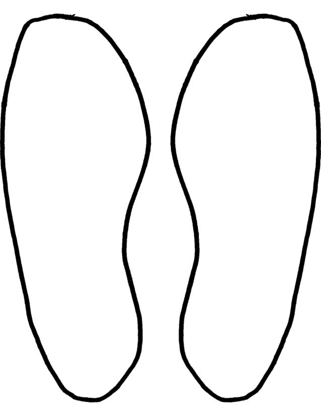 Footprints Coloring Pages - AZ Coloring Pages