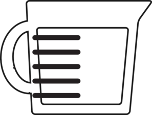 Measuring cup clip art