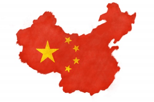 Chinese flag" by Daniel Kvarfordt - Mostphotos