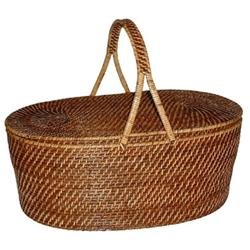 Rattan Picnic Basket | Rakuten.
