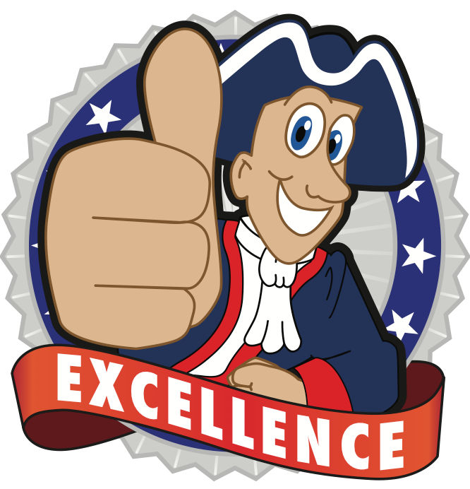 Patriot kids mascot clipart