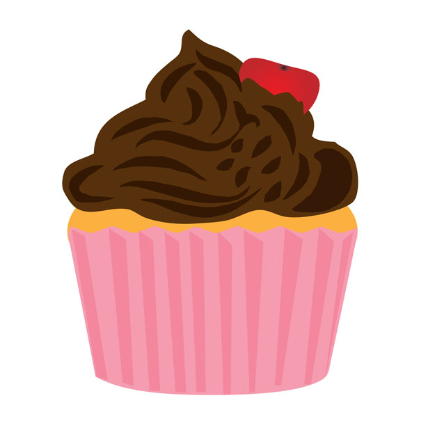 Chocolate Cupcake Clipart