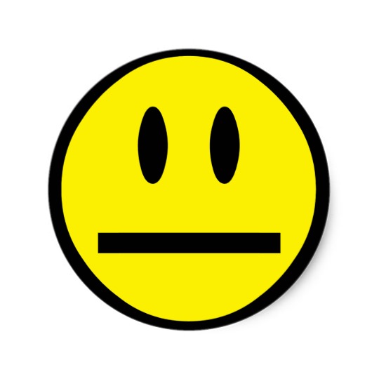 Blank Face Smiley Classic Round Sticker | Zazzle