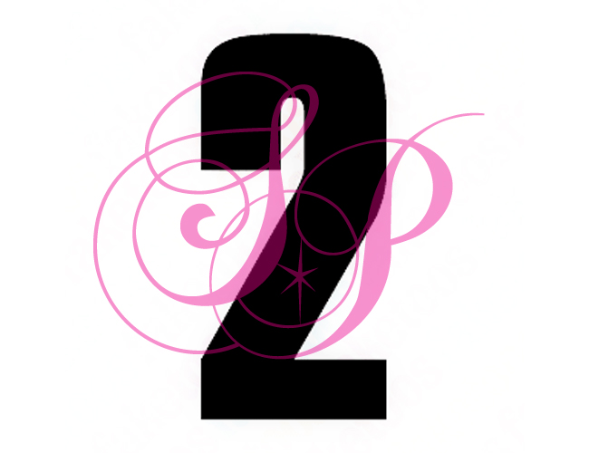Stencil – Number 2 – Set of 6 | Shimmer Pros