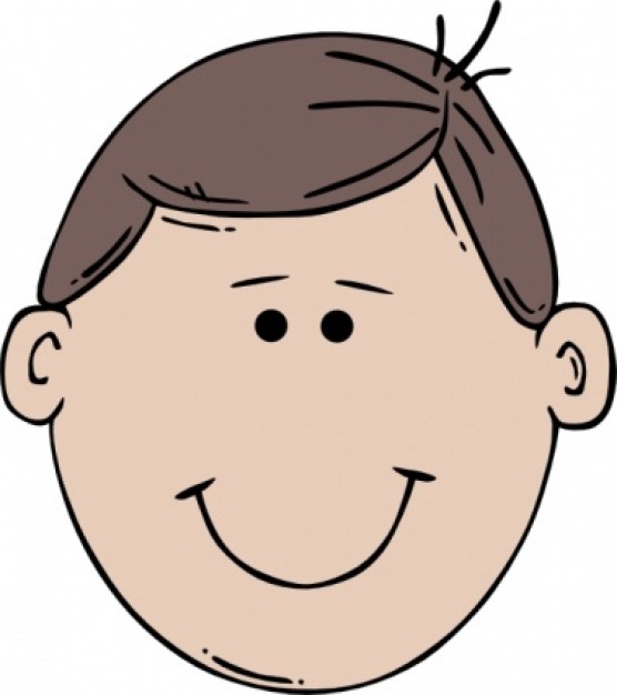 Man Face World Label clip art | Download free Vector