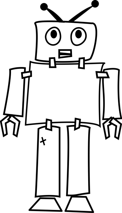 Free Stock Photos | Illustration Of A White Cartoon Robot ...