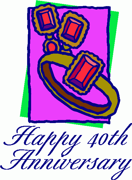 40th Anniversary Clipart
