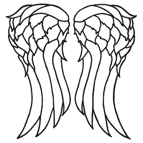 Angel Wing Templates Printable - ClipArt Best