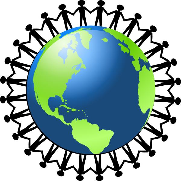 Clipart hands holding world