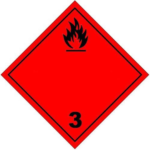 Class 3 Placards: Flammable Liquids