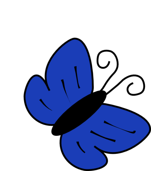 Blue Butterfly Clip Art Clipart - Free to use Clip Art Resource