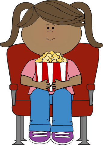 Movie Clip Art - Movie Images - Kids Movie Night Clip Art