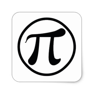 Pi Symbol Stickers | Zazzle