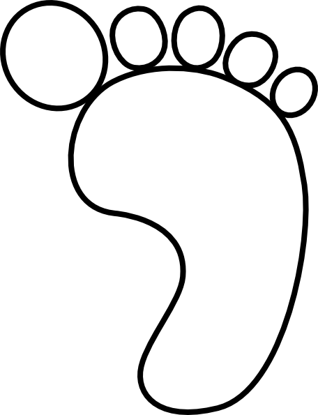 Clipart footprint outline