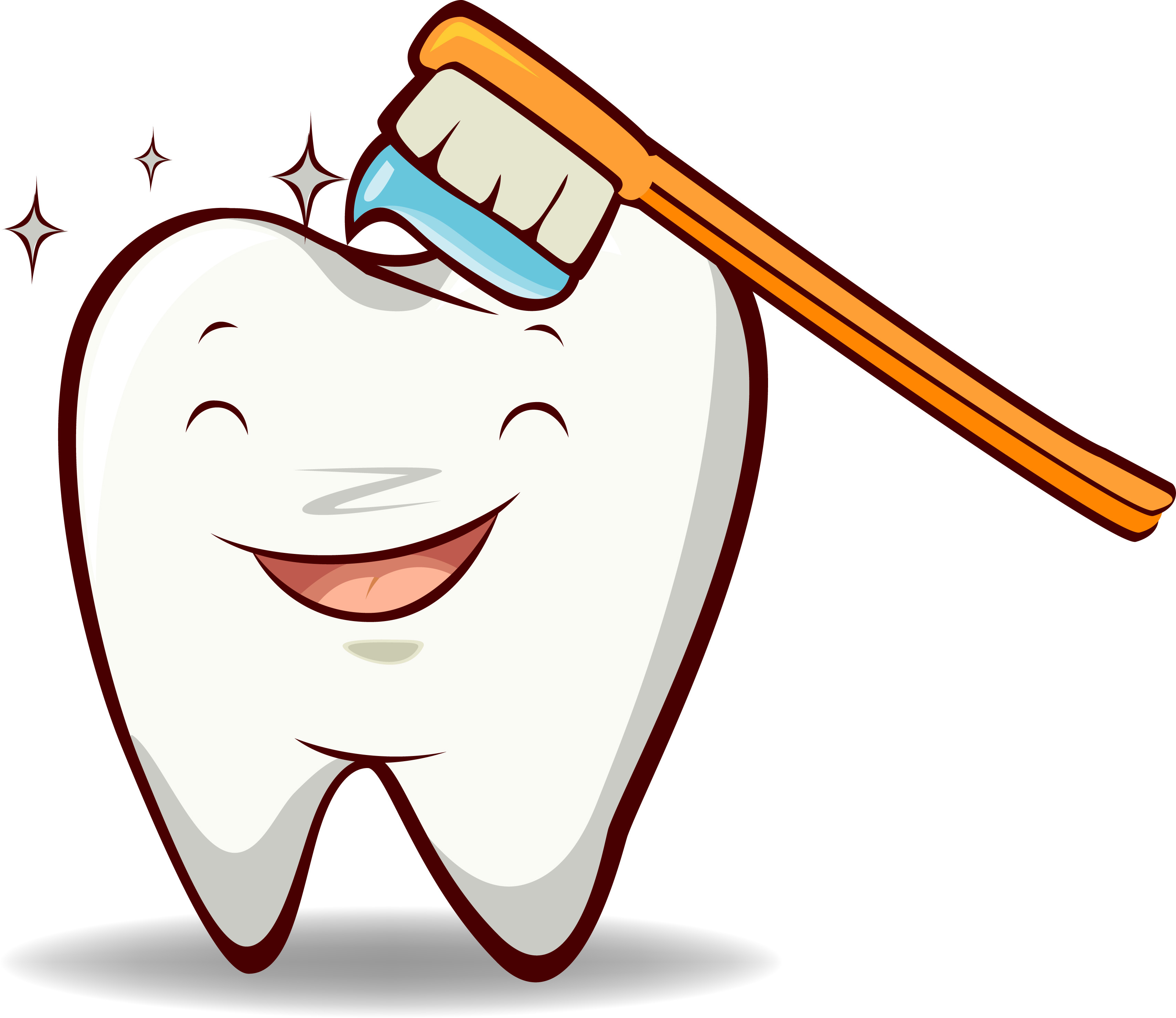 Cartoon tooth clipart