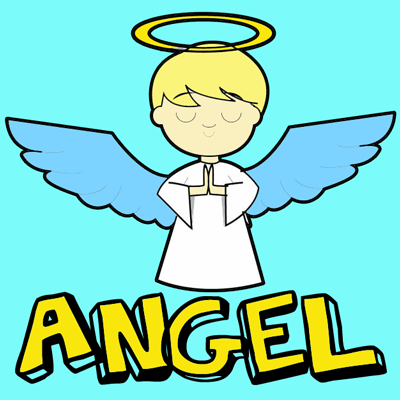 How to Draw Cartoon Angels in Easy Step by Step Drawing Tutorial ...